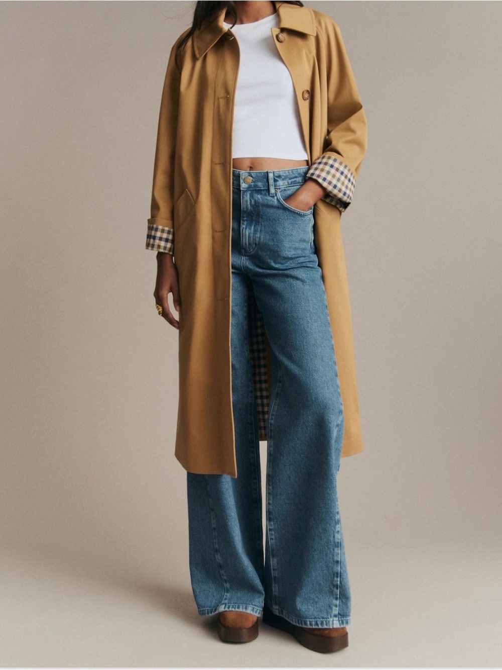 Sezane Clyde Coat Camel